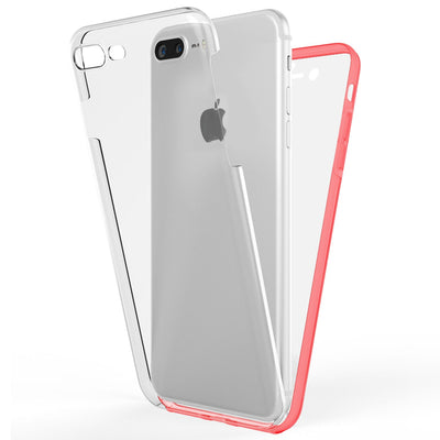 NALIA 360° Hülle für iPhone 7 Plus / 8 Plus – Vorne & Hinten Schutz – 360GUARD (Full-Body Case) – Marke aus Berlin Transparent NALIA Transparente Hülle