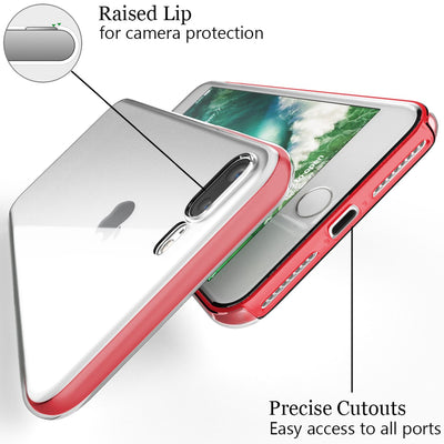 NALIA 360° Hülle für iPhone 7 Plus / 8 Plus – Vorne & Hinten Schutz – 360GUARD (Full-Body Case) – Marke aus Berlin Transparent NALIA Transparente Hülle