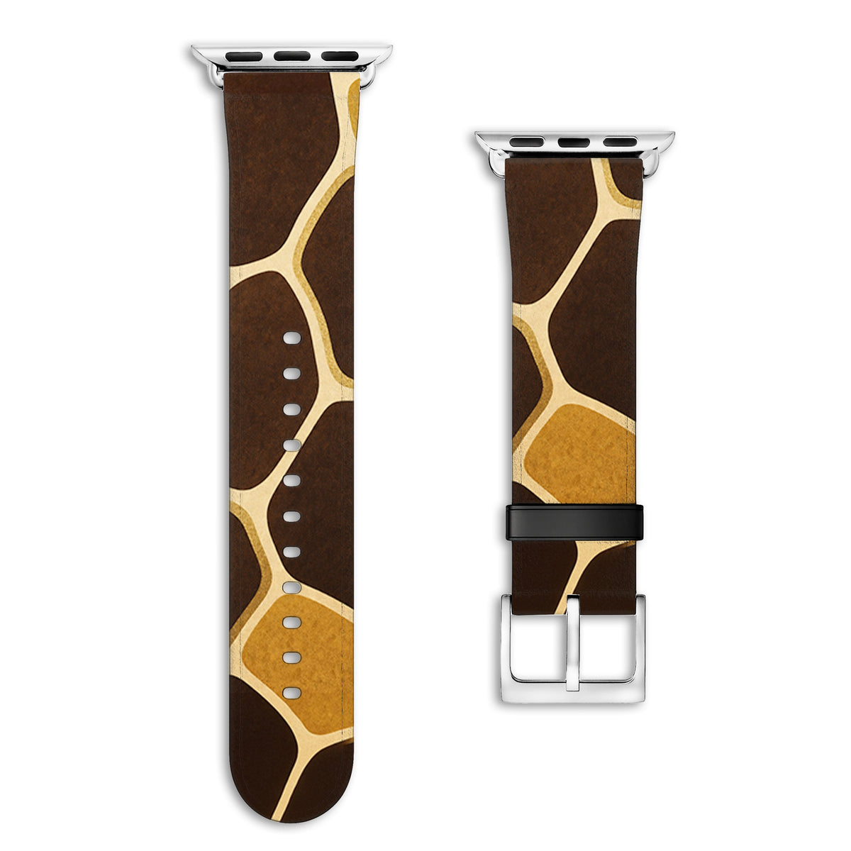 Gigi - Apple Watch Armband 38/40/41/42mm 38 40 41 42mm Matt Silber NALIA Kunstleder Armband