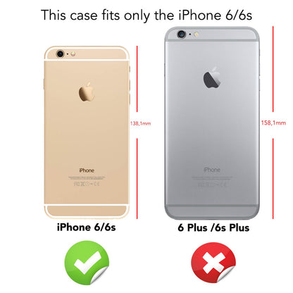 iPhone 6/6S Hülle Rundum Handyhülle mit Displayschutz von NALIA, 360° Cover Case Blau NALIA GlasSchutz