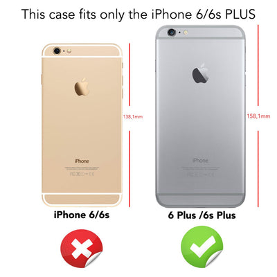 NALIA 360 Grad Handyhülle kompatibel mit Apple iPhone 6 Plus 6S Plus, Full Cover vorne hinten Doppel-Schutz, Dünnes Ganzkörper Case Silikon, Transparenter Displayschutz & Rückseite Transparent NALIA Protective Hülle