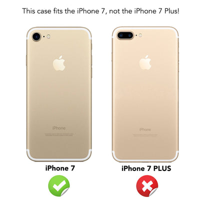 NALIA Neon Silikonhülle für iPhone 7 – Soft-Touch & Signal-Neon – NEONSHOCK (Matte Schutzhülle) – Marke aus Berlin Orange NALIA Protective Hülle