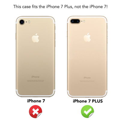 iPhone 7 Plus Handyhülle 360° NALIA Case Cover Komplettschutz Rundum Outdoor Rose Gold NALIA GlasSchutz