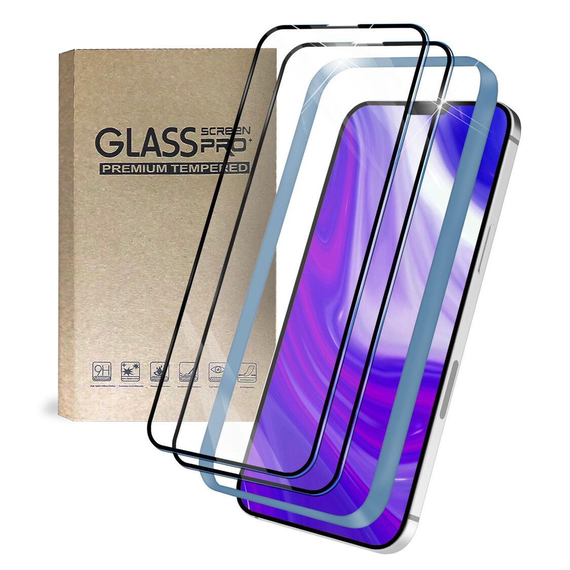 Display Schutz-Glas für iPhone 15 Serie Screen Protector