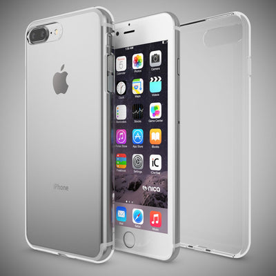 NALIA Transparente Silikonhülle für iPhone 7 Plus / 8 Plus – Anti-Gelb & Rutschfest – GLAZE (Handyhülle Kristallklar, Schlank & Stoßfest) – Marke aus Berlin Default Title NALIA Transparente Hülle
