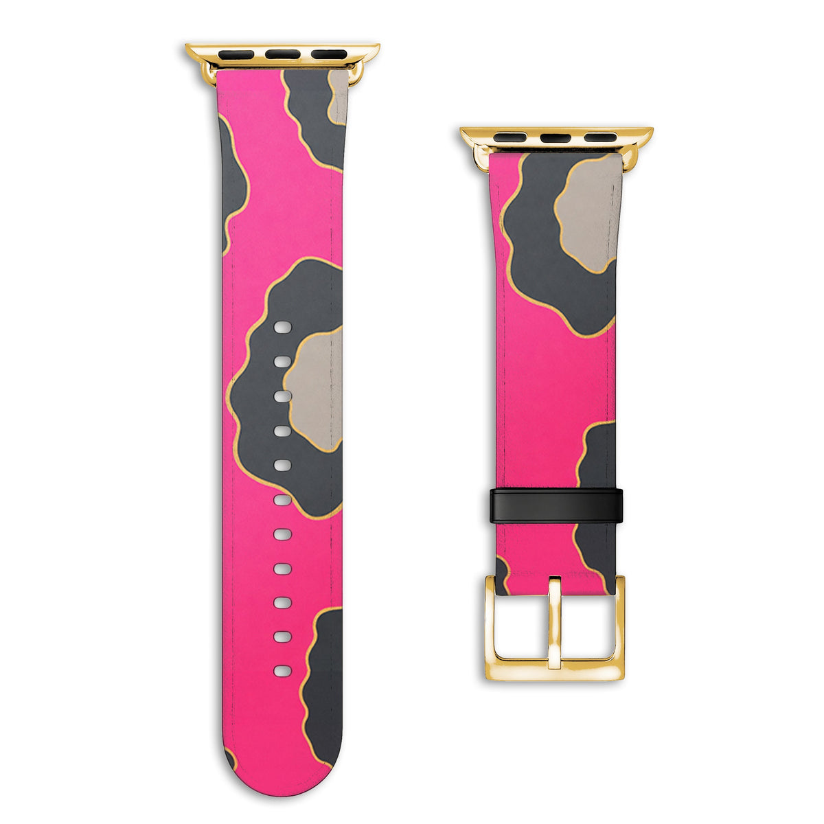 Lola - Apple Watch Armband 38/40/41/42mm 38 40 41 42mm Matt Gold NALIA Kunstleder Armband