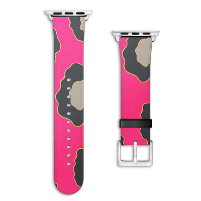 Lola - Apple Watch Armband 44/45/46/49mm 44 45 46 49mm Matt Silber NALIA Kunstleder Armband