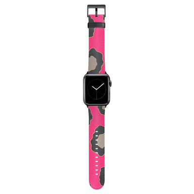Lola - Apple Watch Armband 38/40/41/42mm 38 40 41 42mm Matt Schwarz NALIA Kunstleder Armband