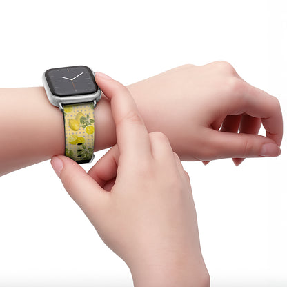 Limona - Apple Watch Armband 44-49mm & 42 (Serie 1-3) 44-49mm & 42 (Serie 1-3) Matt Silber NALIA Kunstleder Armband