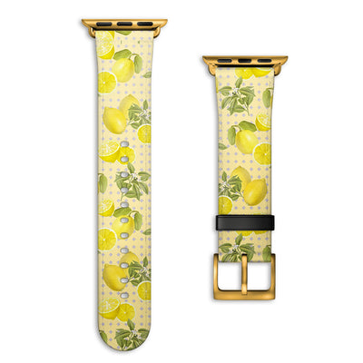 Limona - Apple Watch Armband 38-41mm & 42 (ab Serie 10) 38-41mm & 42 (ab Serie 10) Matt Gold NALIA Kunstleder Armband