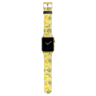 Limona - Apple Watch Armband 38-41mm & 42 (Serie 10-11) 38-41mm & 42 (Serie 10-11) Matt Gold NALIA Kunstleder Armband