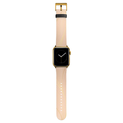 Lumina - Apple Watch Armband 44-49mm & 42 (Serie 1-3) 44-49mm & 42 (Serie 1-3) Matt Gold NALIA Kunstleder Armband