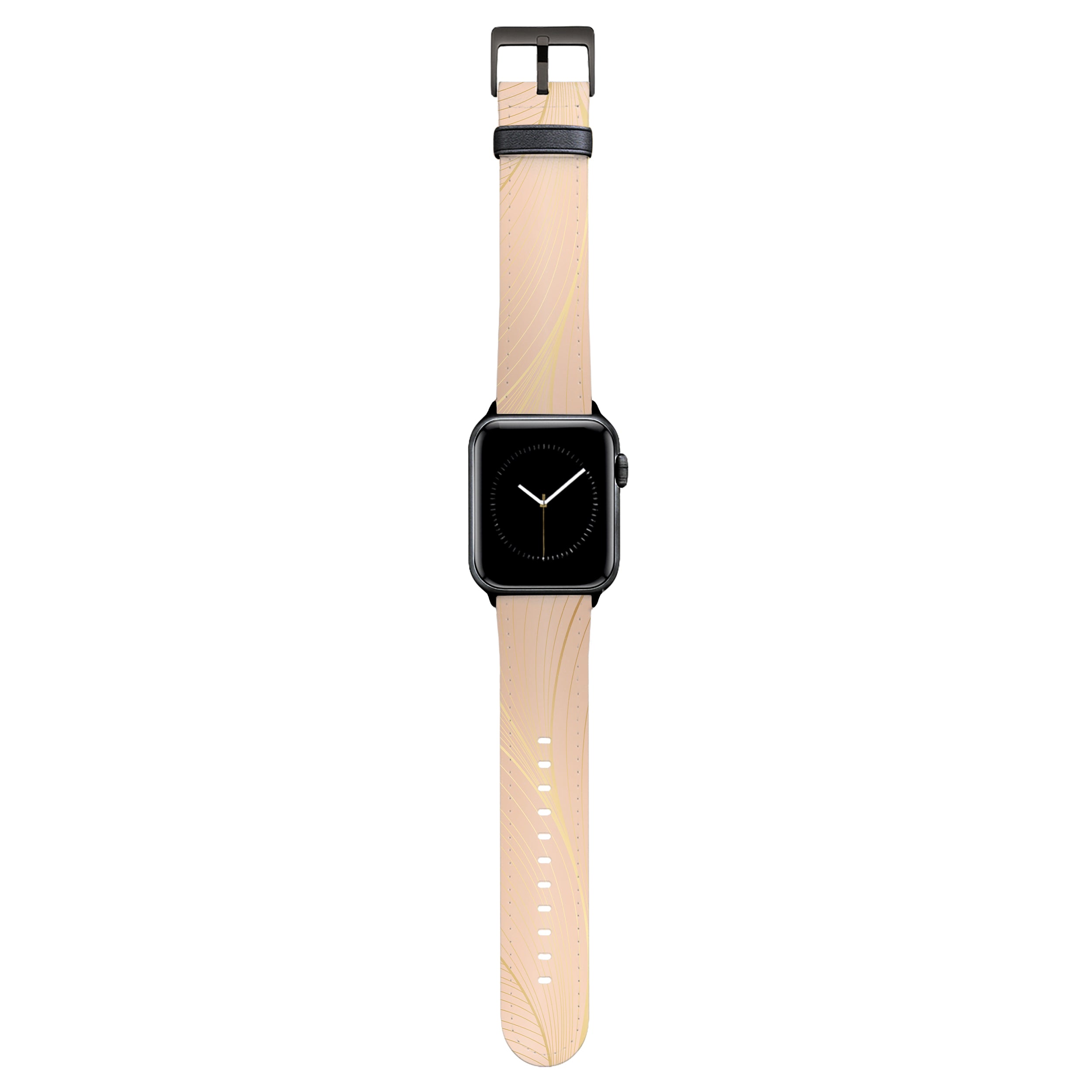 Lumina - Apple Watch Armband 38-41mm & 42 (ab Serie 10) 38-41mm & 42 (ab Serie 10) Matt Schwarz NALIA Kunstleder Armband