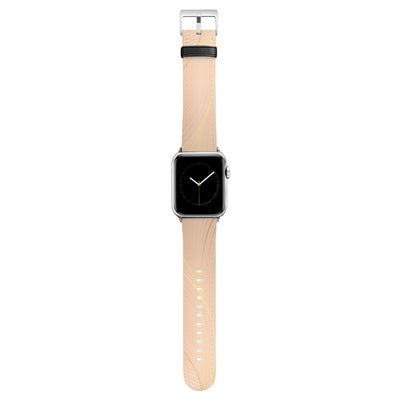 Lumina - Apple Watch Armband 38-41mm & 42 (ab Serie 10) 38-41mm & 42 (ab Serie 10) Matt Silber NALIA Kunstleder Armband
