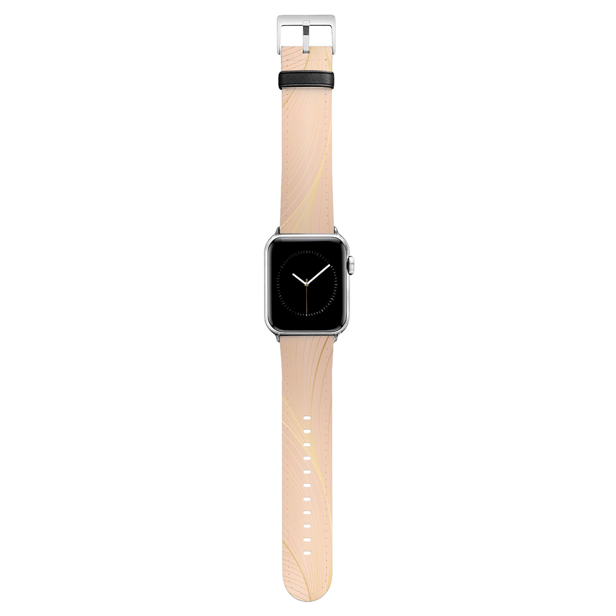 Lumina - Apple Watch Armband 44-49mm & 42 (Serie 1-3) 44-49mm & 42 (Serie 1-3) Matt Silber NALIA Kunstleder Armband