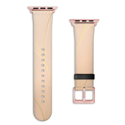 Lumina - Apple Watch Armband 38-41mm & 42 (ab Serie 10) 38-41mm & 42 (ab Serie 10) Matt Rose Gold NALIA Kunstleder Armband