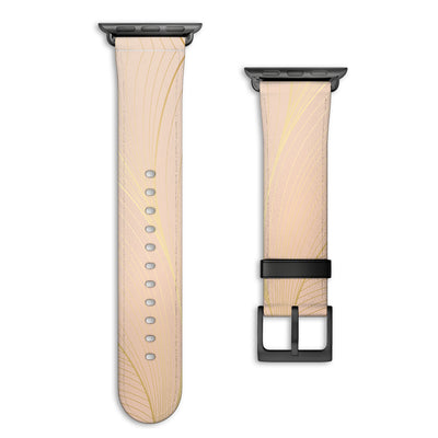 Lumina - Apple Watch Armband 38-41mm & 42 (ab Serie 10) 38-41mm & 42 (ab Serie 10) Matt Schwarz NALIA Kunstleder Armband