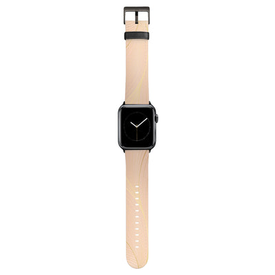 Lumina - Apple Watch Armband 44-49mm & 42 (Serie 1-3) 44-49mm & 42 (Serie 1-3) Matt Schwarz NALIA Kunstleder Armband