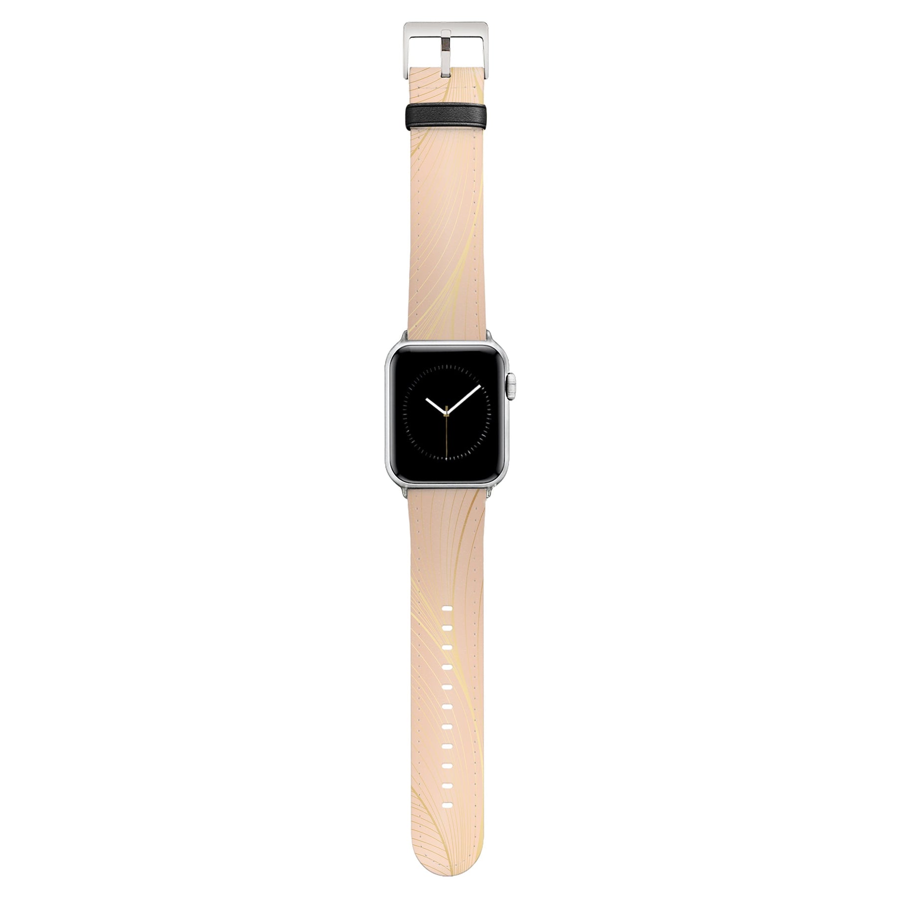 Lumina - Apple Watch Armband 44-49mm & 42 (Serie 1-3) 44-49mm & 42 (Serie 1-3) Matt Silber NALIA Kunstleder Armband