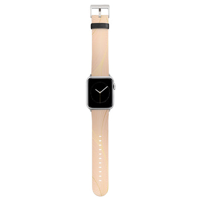 Lumina - Apple Watch Armband 44-49mm & 42 (Serie 1-3) 44-49mm & 42 (Serie 1-3) Matt Silber NALIA Kunstleder Armband