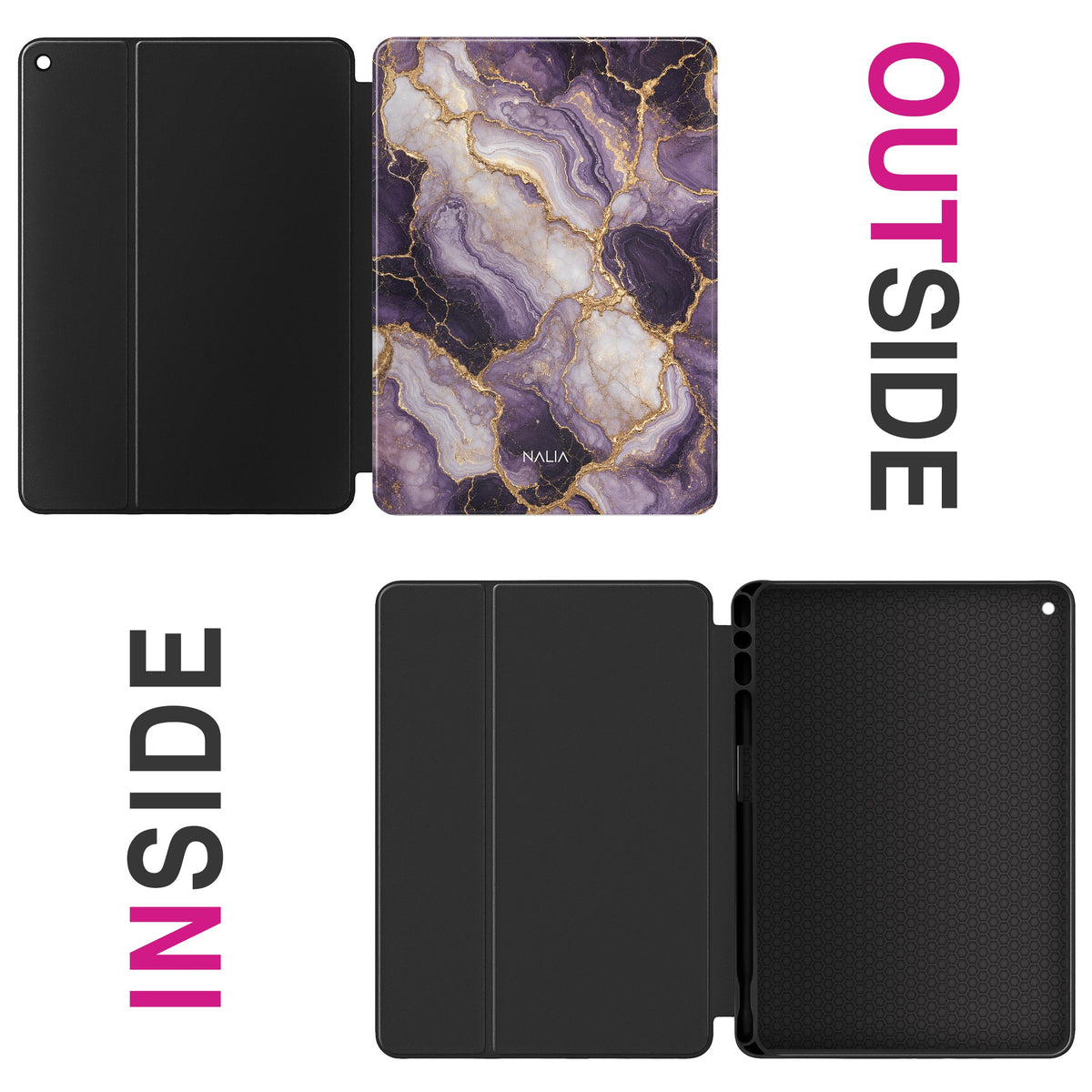 Amethyst - iPad (9th/8th/7th Generation) Hülle NALIA Protective Hülle