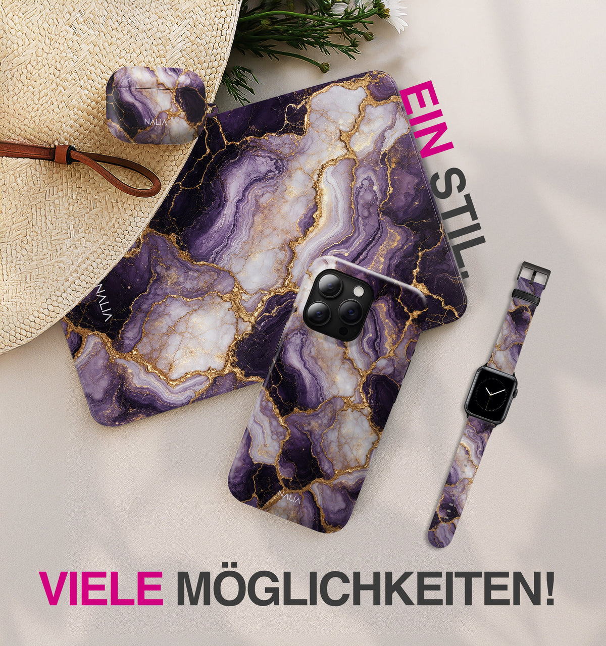 Amethyst - iPhone 12 Mini Hülle NALIA Protective Hülle