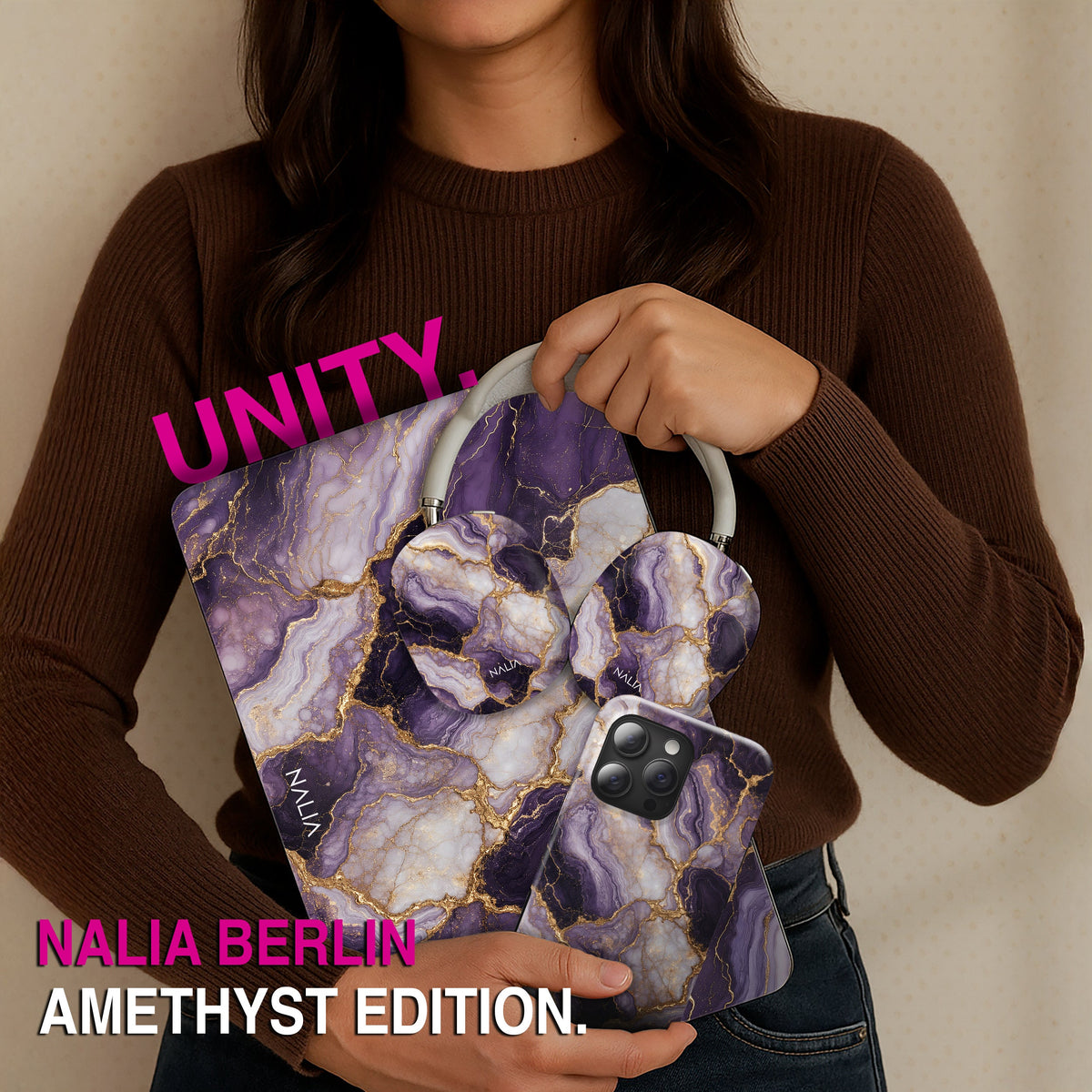 Amethyst - iPad Air 13 (8th Gen) Hülle NALIA Protective Hülle