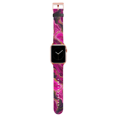 Rubin - Apple Watch Armband 38/40/41/42mm 38 40 41 42mm Matt Rose Gold NALIA Kunstleder Armband