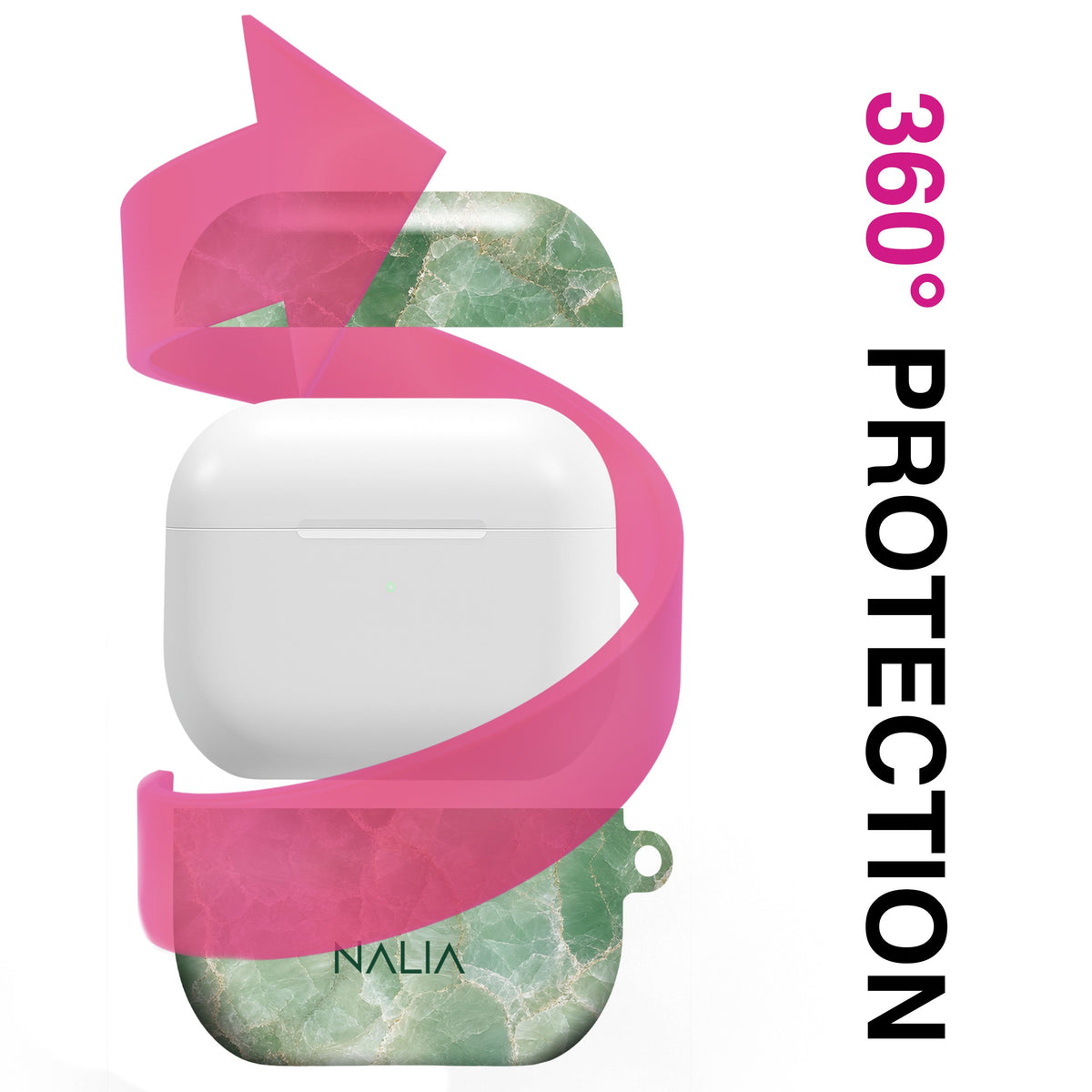 Giada AirPods 3 Hülle mit Marmoroptik, rundum
