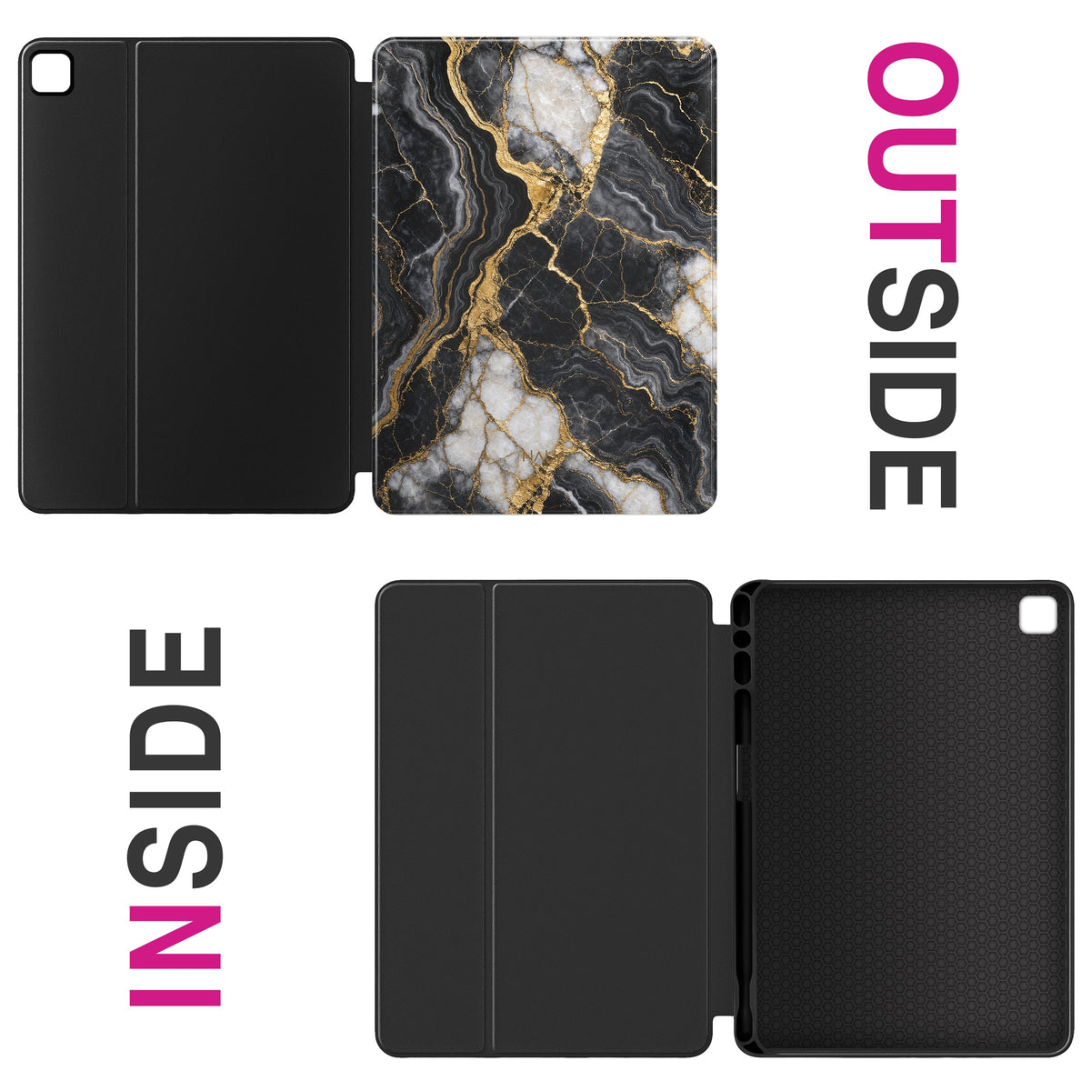 Obsidian - iPad Pro 13″ (M4 [2024]) Hülle NALIA Protective Hülle