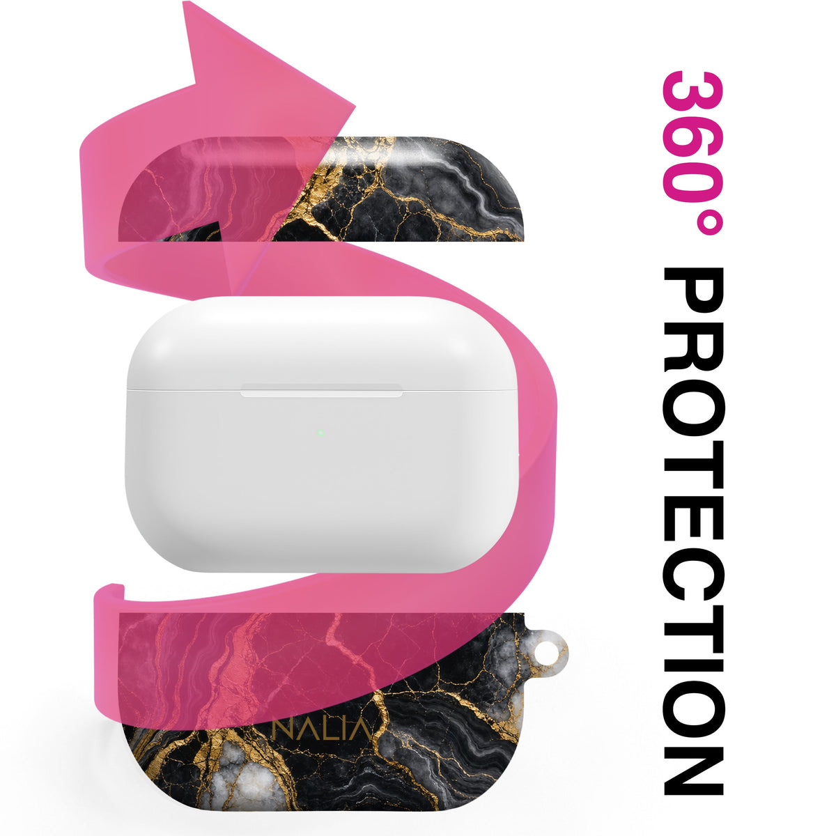 Obsidian - AirPods Pro 2 Hülle NALIA Protective Hülle
