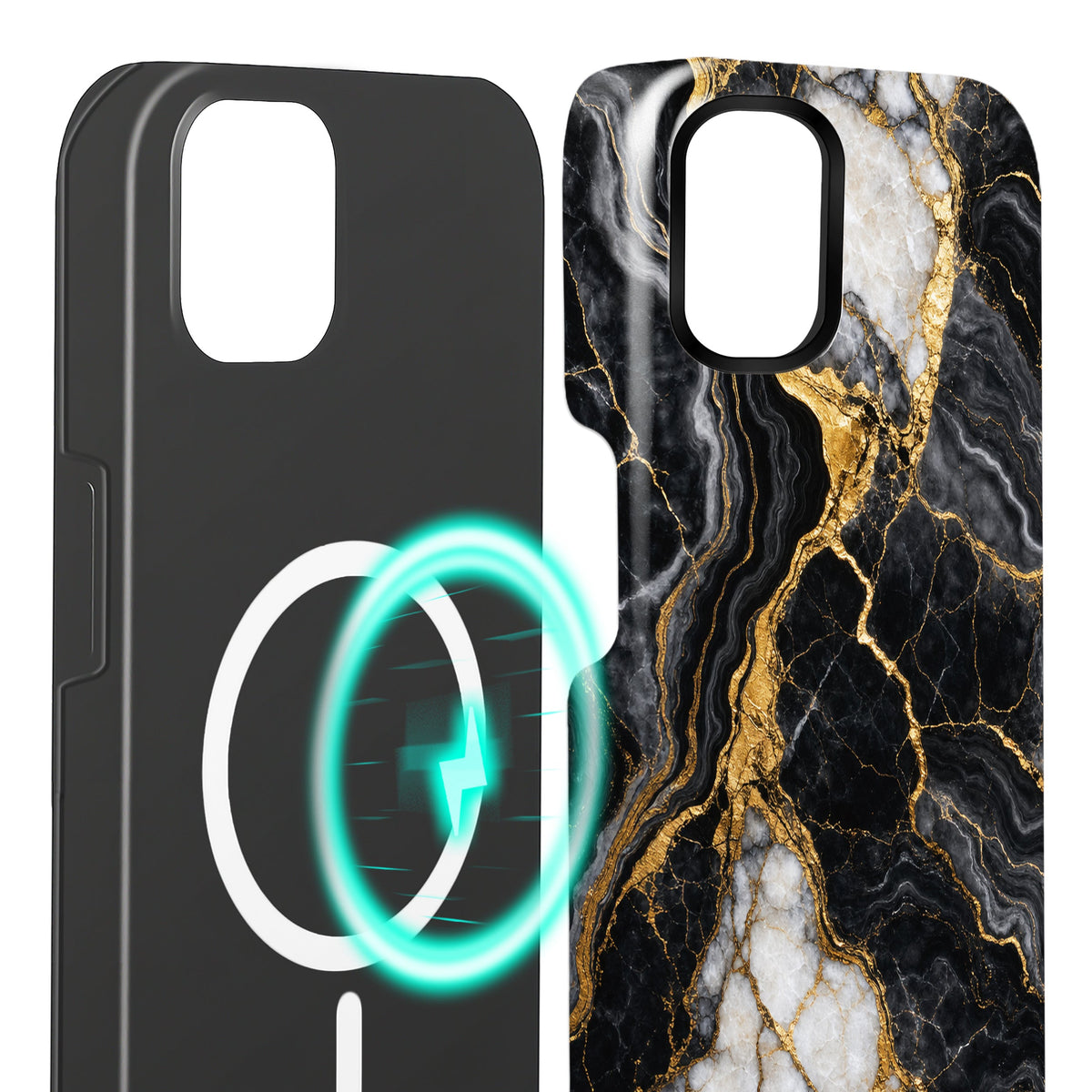 Obsidian - iPhone 12 Hülle NALIA Protective Hülle
