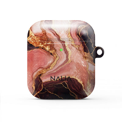 Rosenquarz - AirPods 1 / 2 Hülle NALIA Protective Hülle