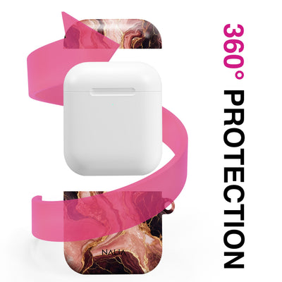 Rosenquarz - AirPods 1 / 2 Hülle NALIA Protective Hülle