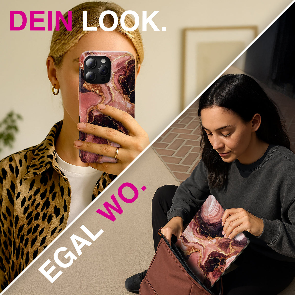 Rosenquarz - iPhone 13 Pro Max Hülle NALIA Protective Hülle