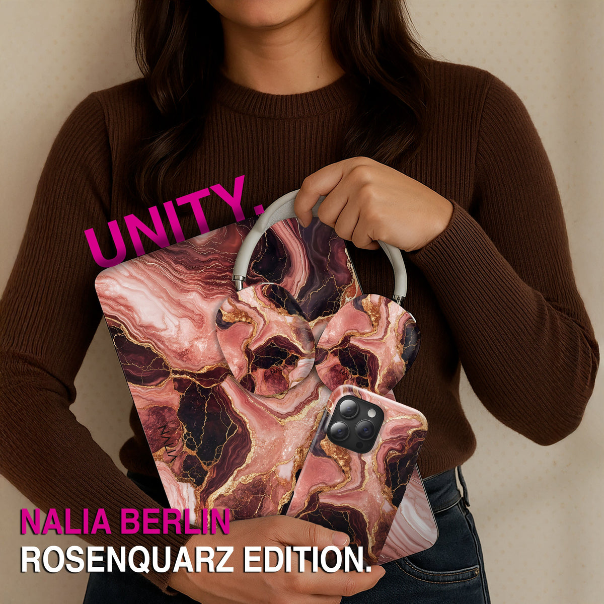 Rosenquarz - MacBook Pro 14 [A3426/A3427] Hülle NALIA Protective Hülle