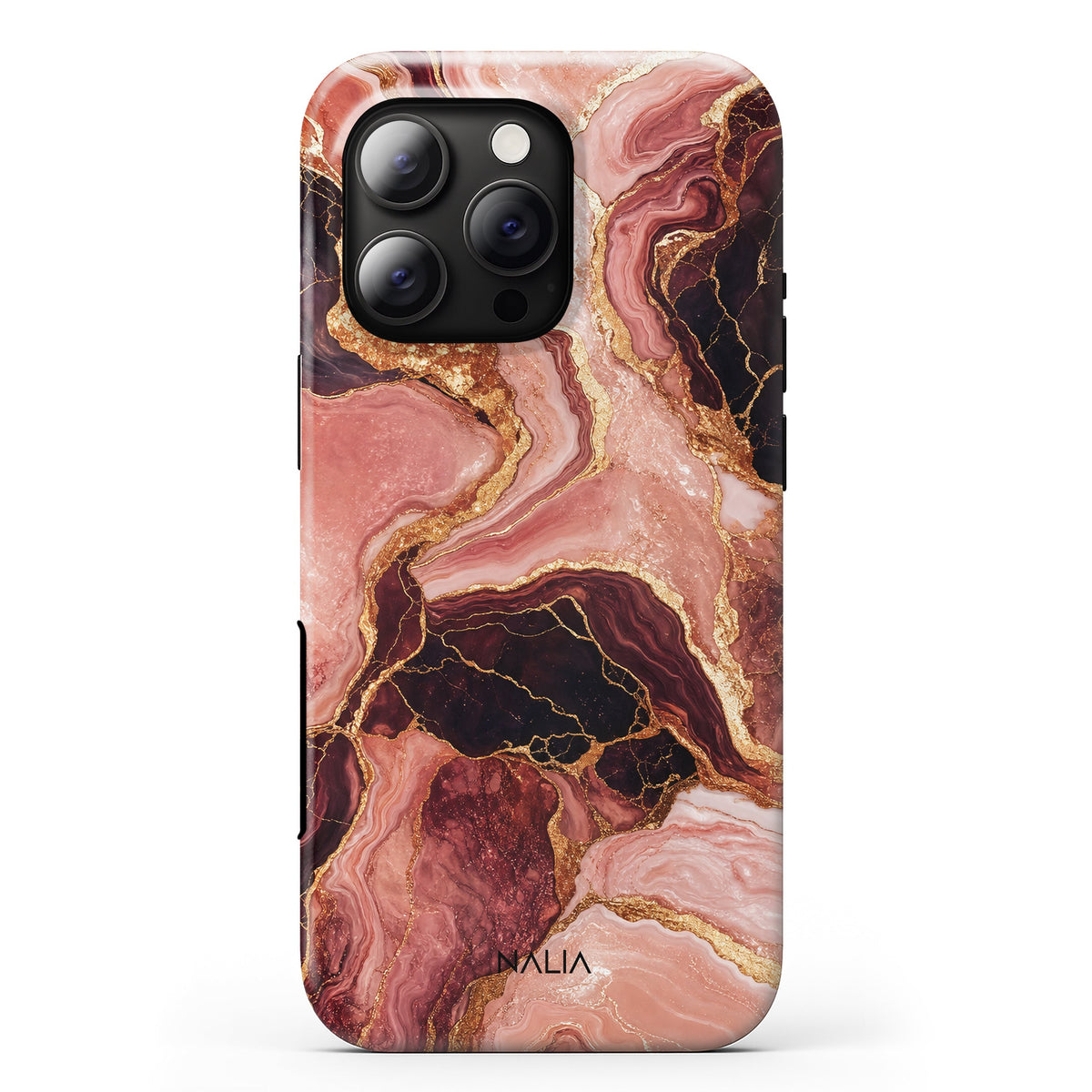 Rosenquarz - iPhone 16 Pro Max Hülle NALIA Protective Hülle