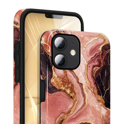 Rosenquarz - iPhone 12 Hülle NALIA Protective Hülle