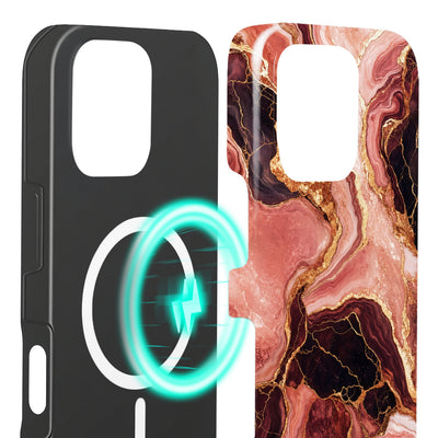 Rosenquarz - iPhone 16 Pro Hülle NALIA Protective Hülle