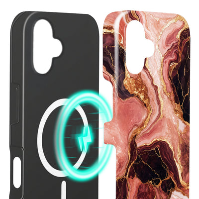 Rosenquarz - iPhone 16 Plus Hülle NALIA Protective Hülle