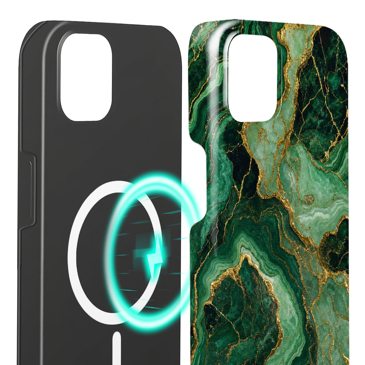 Malachit - iPhone 15 Plus Hülle NALIA Protective Hülle