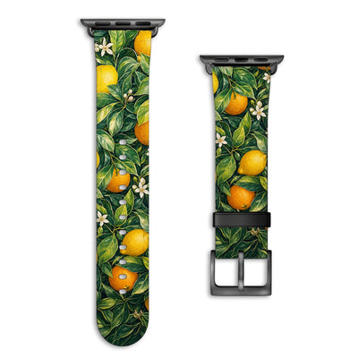 Clementine - Apple Watch Armband 38/40/41/42mm 38 40 41 42mm Matt Schwarz NALIA Kunstleder Armband