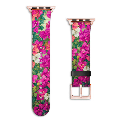 Capri - Apple Watch Armband 44/45/46/49mm 44 45 46 49mm Matt Rose Gold NALIA Kunstleder Armband