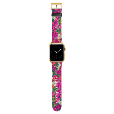 Capri - Apple Watch Armband 44/45/46/49mm 44 45 46 49mm Matt Gold NALIA Kunstleder Armband