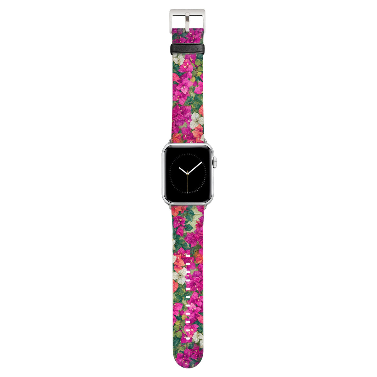 Capri - Apple Watch Armband 44/45/46/49mm 44 45 46 49mm Matt Silber NALIA Kunstleder Armband