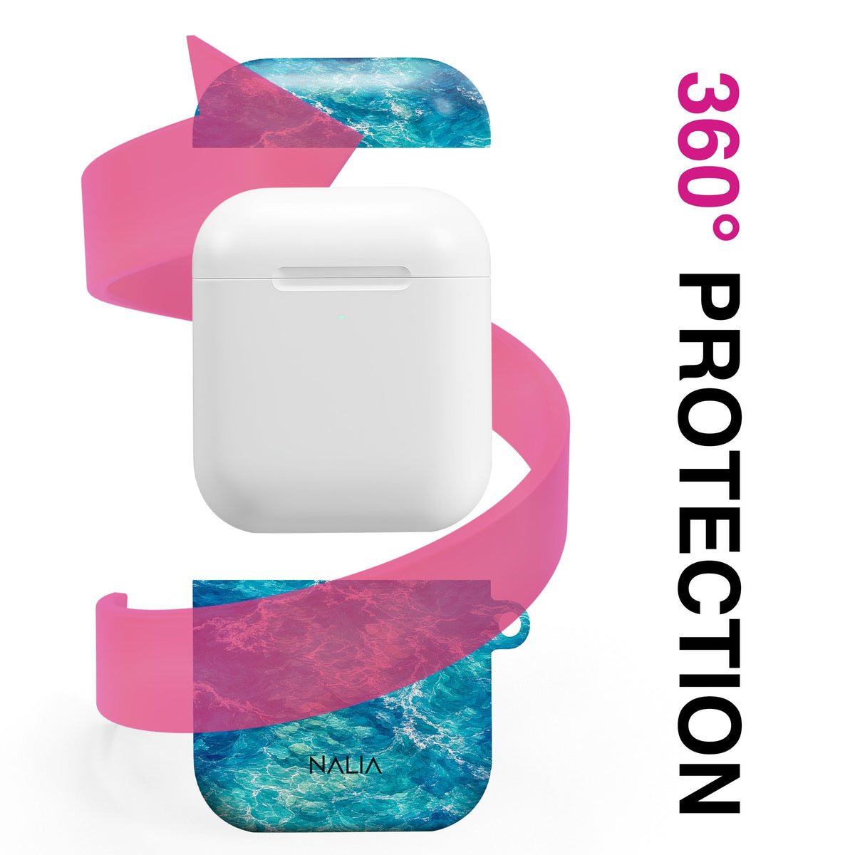 Brandung - AirPods 1 / 2 Hülle NALIA Protective Hülle