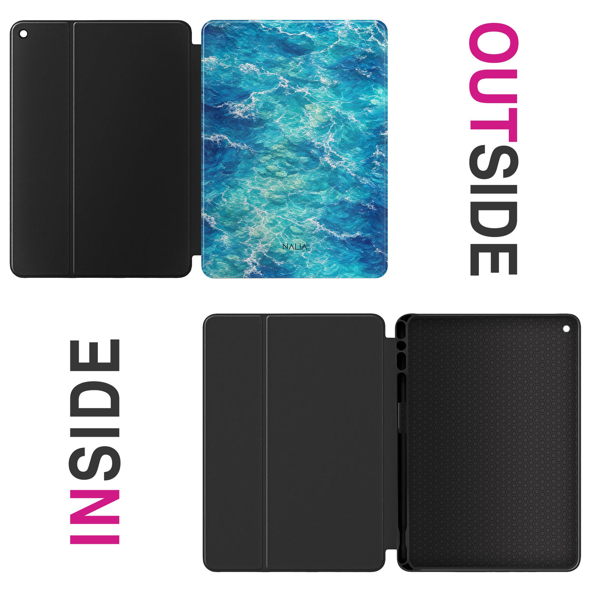 Brandung - iPad (9th/8th/7th Generation) Hülle NALIA Protective Hülle
