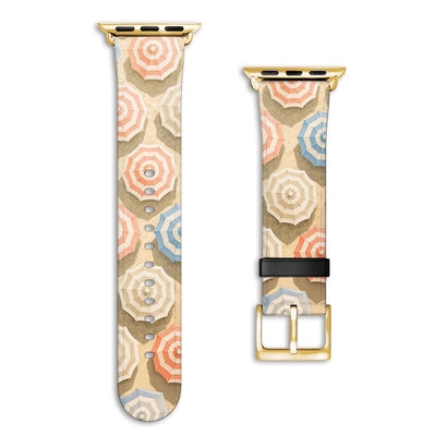 Sonnendeck - Apple Watch Armband 38/40/41/42mm 38 40 41 42mm Matt Gold NALIA Kunstleder Armband