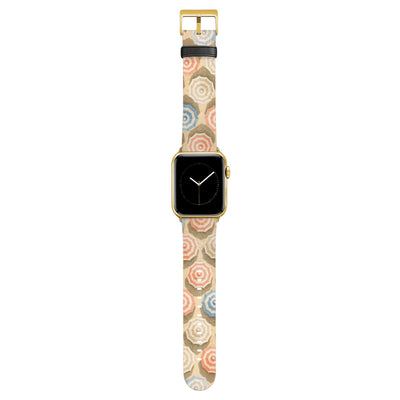 Sonnendeck - Apple Watch Armband 38/40/41/42mm 38 40 41 42mm Matt Gold NALIA Kunstleder Armband
