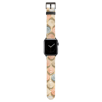 Sonnendeck - Apple Watch Armband 38/40/41/42mm 38 40 41 42mm Matt Schwarz NALIA Kunstleder Armband